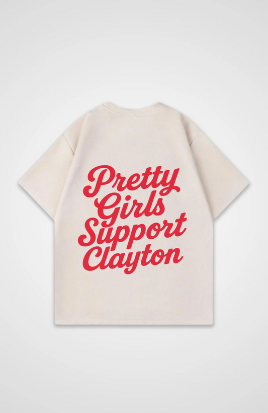 PRETTY GIRLS SUPPORT CLAYTON OVERSIZE SHIRT