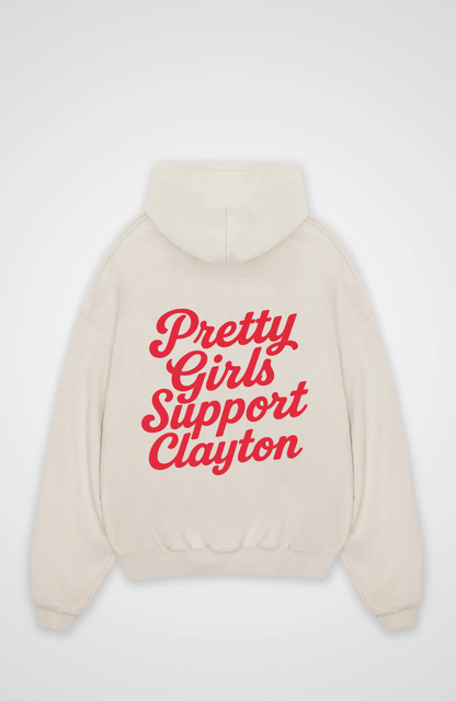 PRETTY GIRLS SUPPORT CLAYTON OVERSIZED HOODIE