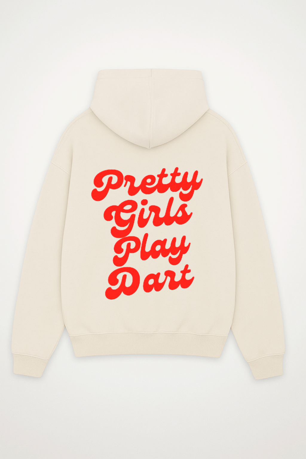 PRETTY GIRLS PLAY RED OVERSIZED HOODIE