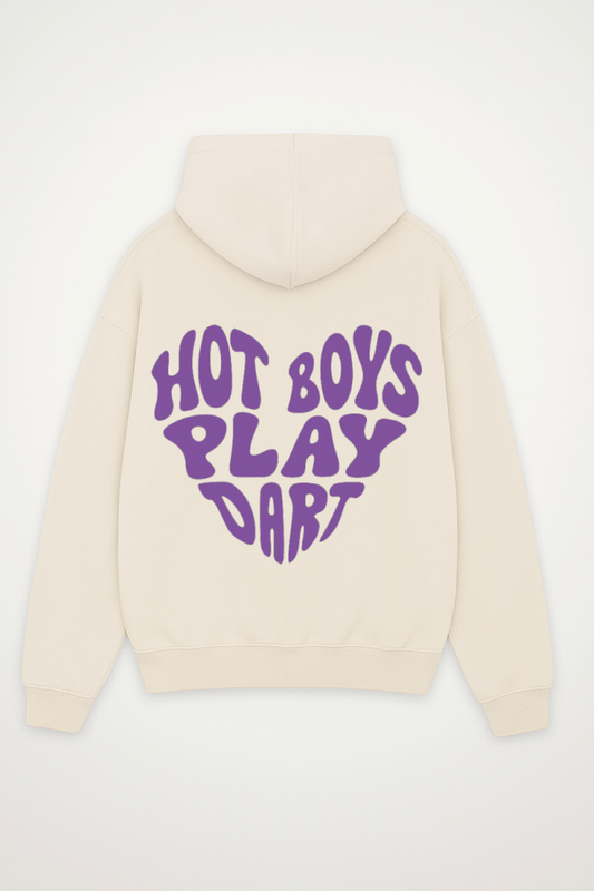 HOT BOYS PLAY DART  OVERSIZED HOODIE